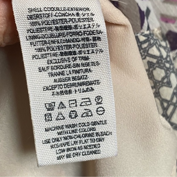 Free People Floral Geometric Printed Flutter Wing Sleeve Tunic Mini Dress, Small - Picture 14 of 15